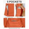 imageLittle Donkey Andy Womens Lightweight Waterproof Cycling Jacket with Removable Sleeves ampamp Hood for Biking Running GolfOrange