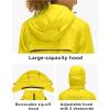 imageLittle Donkey Andy Womens Lightweight Waterproof Cycling Jacket with Removable Sleeves ampamp Hood for Biking Running GolfYellow
