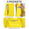 imageLittle Donkey Andy Womens Lightweight Waterproof Cycling Jacket with Removable Sleeves ampamp Hood for Biking Running GolfYellow