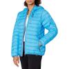 imageLittle Donkey Andy Womens Packable Lightweight Puffer Jacket Hooded Windproof Winter Coat with Recycled InsulationPackable Aqua
