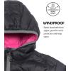 imageLittle Donkey Andy Womens Packable Lightweight Puffer Jacket Hooded Windproof Winter Coat with Recycled InsulationPackable Black