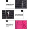 imageLittle Donkey Andy Womens Packable Lightweight Puffer Jacket Hooded Windproof Winter Coat with Recycled InsulationPackable Black