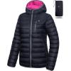 imageLittle Donkey Andy Womens Packable Lightweight Puffer Jacket Hooded Windproof Winter Coat with Recycled InsulationPackable Black