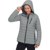 imageLittle Donkey Andy Womens Packable Lightweight Puffer Jacket Hooded Windproof Winter Coat with Recycled InsulationPackable Light Grey