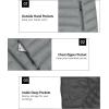 imageLittle Donkey Andy Womens Packable Lightweight Puffer Jacket Hooded Windproof Winter Coat with Recycled InsulationPackable Light Grey