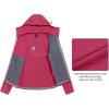 imageLittle Donkey Andy Womens Winter Lightweight Warm Fleece Running Jacket Breathable Thumbholes Thermal Hiking JacketUpgraded Raspberry