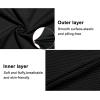 imageLittle Donkey Andy Womens Winter Lightweight Warm Fleece Running Jacket Breathable Thumbholes Thermal Hiking JacketWatchhole Black