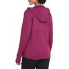imageLittle Donkey Andy Womens Winter Lightweight Warm Fleece Running Jacket Breathable Thumbholes Thermal Hiking JacketWatchhole Boysenberry