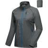 imageLittle Donkey Andy Womens Lightweight Rain Cycling Stretch Jacket with Hood Windproof and Waterproof Ultralight PackableUpgrade Pocketgray