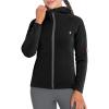 imageLittle Donkey Andy Womens Lightweight Stretch Running Jacket Full Zip Athletic Hooded Jackets MoistureWickingBlack