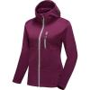 imageLittle Donkey Andy Womens Winter Lightweight Warm Fleece Running Jacket Breathable Thumbholes Thermal Hiking JacketUpgraded Boysenberry