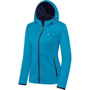 imageLittle Donkey Andy Womens Lightweight Hooded Softshell Jacket for Running Travel Hiking Windproof Water RepellentBlue