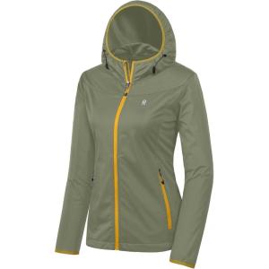 imageLittle Donkey Andy Womens Lightweight Hooded Softshell Jacket for Running Travel Hiking Windproof Water RepellentSage