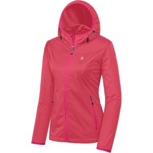 imageLittle Donkey Andy Womens Lightweight Hooded Softshell Jacket for Running Travel Hiking Windproof Water RepellentWatermelon
