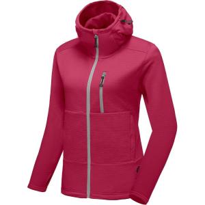 imageLittle Donkey Andy Womens Winter Lightweight Warm Fleece Running Jacket Breathable Thumbholes Thermal Hiking JacketUpgraded Raspberry