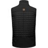 imageLittle Donkey Andy Mens Lightweight Puffer Vest Warm Outdoor Sleeveless Jacket for Hiking Travel RunningBlack