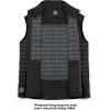 imageLittle Donkey Andy Mens Lightweight Puffer Vest Warm Outdoor Sleeveless Jacket for Hiking Travel RunningBlack