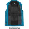 imageLittle Donkey Andy Mens Lightweight Puffer Vest Warm Outdoor Sleeveless Jacket for Hiking Travel RunningBright Blue