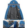 imageLittle Donkey Andy Womens Insulated Jacket with Hood Windproof Winter Ski Hiking Jacket Lightweight and WaterResistantMosaic Blue