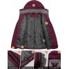 imageLittle Donkey Andy Womens Insulated Jacket with Hood Windproof Winter Ski Hiking Jacket Lightweight and WaterResistantRumba Red