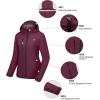 imageLittle Donkey Andy Womens Insulated Jacket with Hood Windproof Winter Ski Hiking Jacket Lightweight and WaterResistantRumba Red