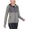 imageLittle Donkey Andy Womens Lightweight Thermal Running Jacket Hybrid Quilted Full Zip Golf Jacket with Hood2 Gray