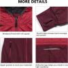 imageLittle Donkey Andy Womens Lightweight Thermal Running Jacket Hybrid Quilted Full Zip Golf Jacket with Hood3 Ruby