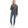 imageLittle Donkey Andy Womens Lightweight Warm Polar Fleece Running Jacket Hooded FullZip Thermal Coat Hiking Travel CasualDeep Grey Heather