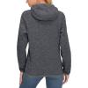 imageLittle Donkey Andy Womens Lightweight Warm Polar Fleece Running Jacket Hooded FullZip Thermal Coat Hiking Travel CasualDeep Grey Heather