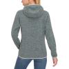 imageLittle Donkey Andy Womens Lightweight Warm Polar Fleece Running Jacket Hooded FullZip Thermal Coat Hiking Travel CasualGreen Heather