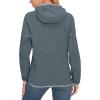 imageLittle Donkey Andy Womens Lightweight Warm Polar Fleece Running Jacket Hooded FullZip Thermal Coat Hiking Travel CasualLight Grey Heather