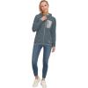 imageLittle Donkey Andy Womens Lightweight Warm Polar Fleece Running Jacket Hooded FullZip Thermal Coat Hiking Travel CasualLight Grey Heather