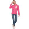 imageLittle Donkey Andy Womens Lightweight Warm Polar Fleece Running Jacket Hooded FullZip Thermal Coat Hiking Travel CasualRose Heather