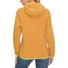 imageLittle Donkey Andy Womens Lightweight Warm Polar Fleece Running Jacket Hooded FullZip Thermal Coat Hiking Travel CasualYellow Heather