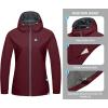 imageLittle Donkey Andy Womens Lightweight Windbreaker Jacket Breathable Windproof Jacket Hiking Running Golf UPF50A3dark Red