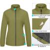 imageLittle Donkey Andy Womens Lightweight Windbreaker Jacket Breathable Windproof Jacket Hiking Running Golf UPF50B4olive
