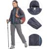 imageLittle Donkey Andy Womens Packable Lightweight Running Jacket Water Resistant Hooded Windbreaker for Hiking Cycling CampingA Ultralight Navy Blue