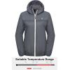 imageLittle Donkey Andy Womens Packable Lightweight Running Jacket Water Resistant Hooded Windbreaker for Hiking Cycling CampingB Insulation Gray