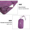 imageLittle Donkey Andy Womens Packable Lightweight Running Jacket Water Resistant Hooded Windbreaker for Hiking Cycling CampingB Insulation Purple