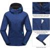 imageLittle Donkey Andy Womens Softshell Jacket Hooded Windproof Fleece Lined Jackets LightweightEblue Floral
