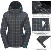 imageLittle Donkey Andy Womens Softshell Jacket Hooded Windproof Fleece Lined Jackets LightweightHblack Plaid