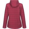 imageLittle Donkey Andy Womens Softshell Jacket Hooded Windproof Fleece Lined Jackets LightweightJjaster Red Plaid