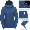 imageLittle Donkey Andy Womens Softshell Jacket Hooded Windproof Fleece Lined Jackets LightweightLblue Plaid