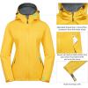 imageLittle Donkey Andy Womens Softshell Jacket Hooded Windproof Fleece Lined Jackets LightweightMyellow