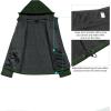 imageLittle Donkey Andy Womens Softshell Jacket Hooded Windproof Fleece Lined Jackets LightweightPdeep Green