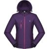 imageLittle Donkey Andy Womens Softshell Jacket Ski Snowboarding Jacket with Removable Hood Fleece LinedUpgrade Festival Fuchsia