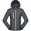 imageLittle Donkey Andy Womens Softshell Jacket Ski Snowboarding Jacket with Removable Hood Fleece LinedUpgrade Gray