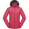 imageLittle Donkey Andy Womens Softshell Jacket Ski Snowboarding Jacket with Removable Hood Fleece LinedUpgrade Watermelon