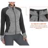 imageLittle Donkey Andy Womens Warm Lightweight Running Jacket Full Zip Fleece Hybrid Coat for Golf HikingGrey Heather