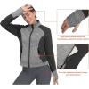 imageLittle Donkey Andy Womens Warm Lightweight Running Jacket Full Zip Fleece Hybrid Coat for Golf HikingGrey Heather